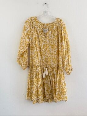 Cara Cara Yellow Floral Button-Front Blouse